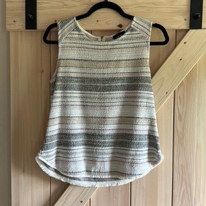Stripped knitted tank top